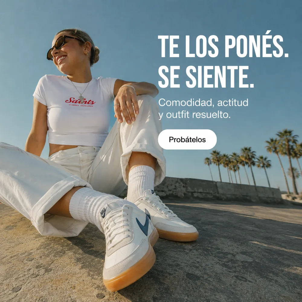 Anuncio de producto con detalle de material