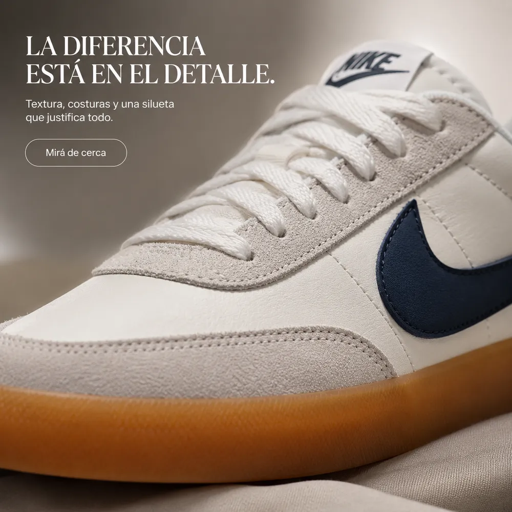 Anuncio de campaña de zapatilla generado con el Método Prompt Ads