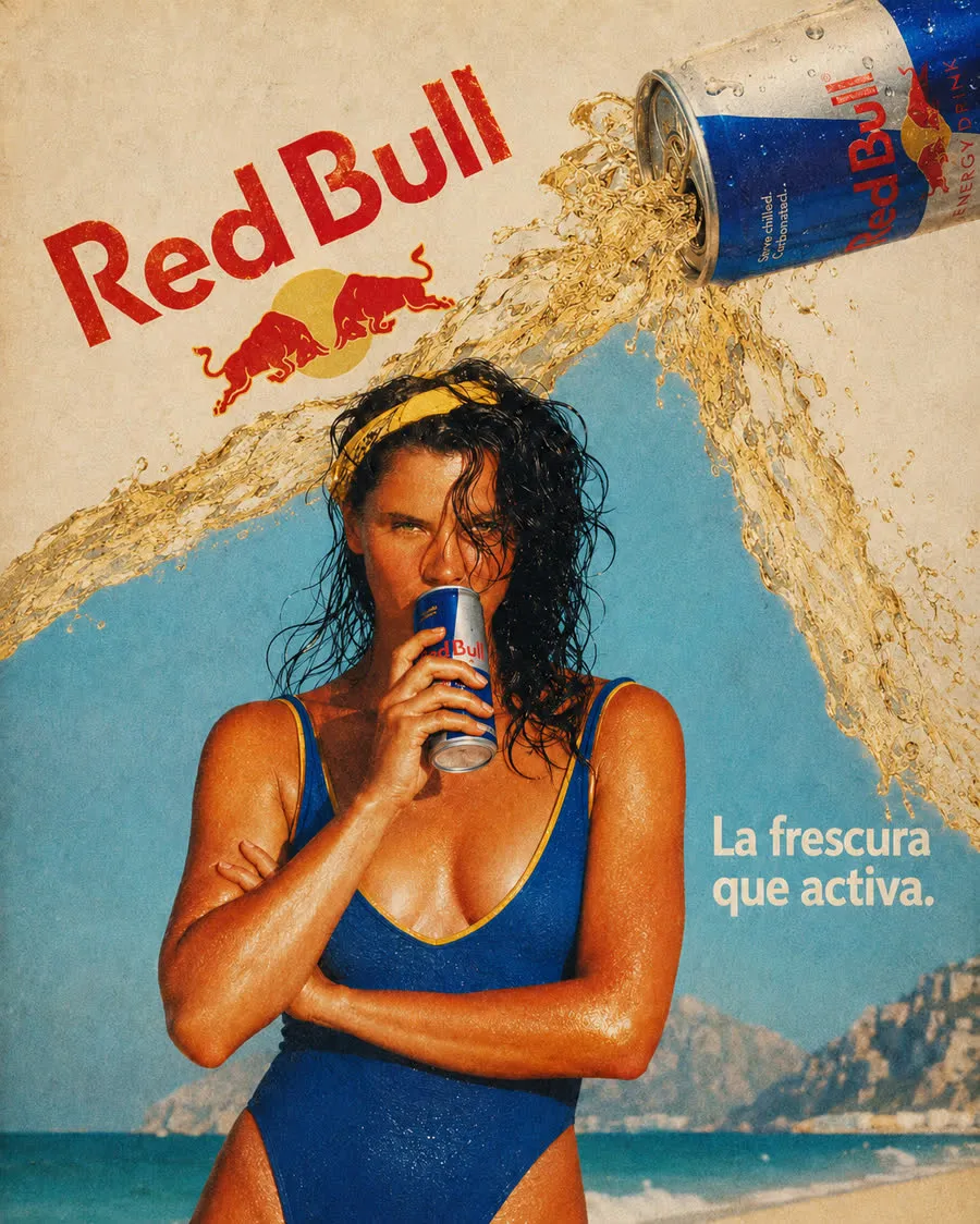 Anuncio de Red Bull hecho con Prompt Ads