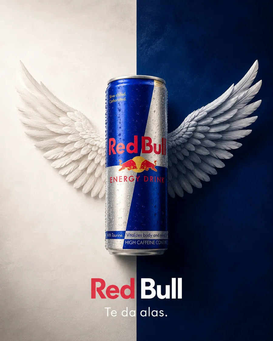 Anuncio de Red Bull hecho con Prompt Ads