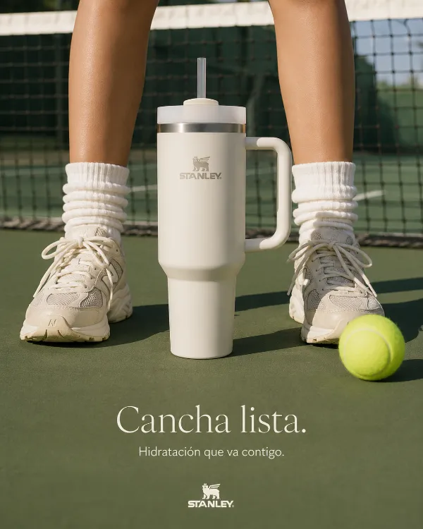 Anuncio deportivo de un termo, hecho con el método