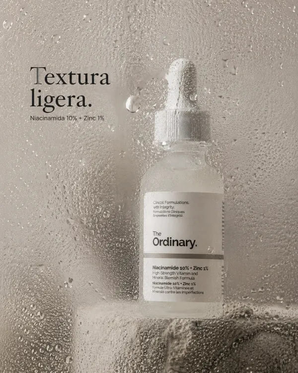 Anuncio de textura de sérum, hecho con el método