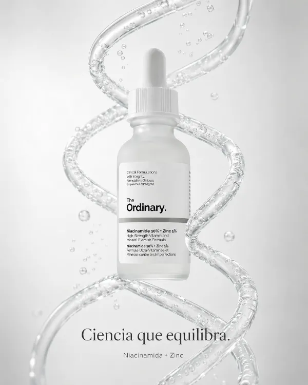 Anuncio científico de skincare, hecho con el método