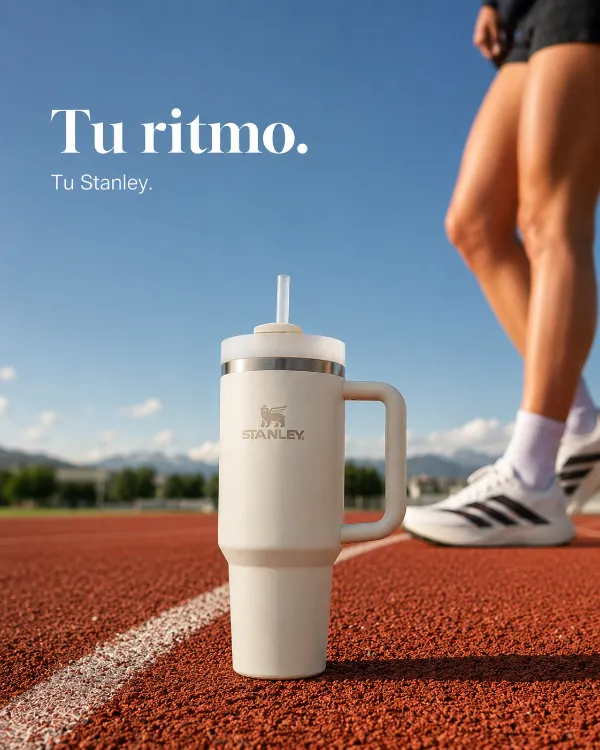 Anuncio de termo en movimiento, hecho con el método