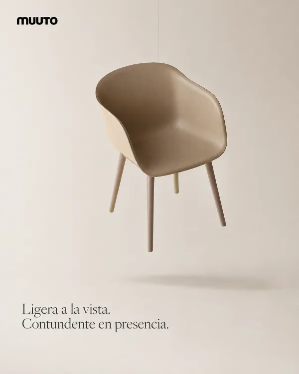 Anuncio de silla flotante, hecho con el método