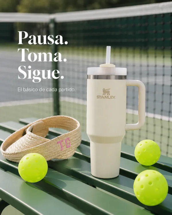 Anuncio deportivo de pausa e hidratación, hecho con el método