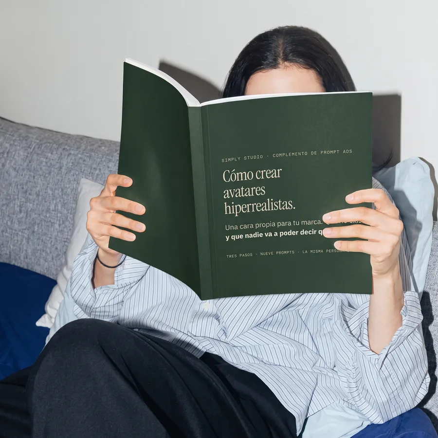La guía Cómo crear avatares hiperrealistas, del Método Prompt Ads