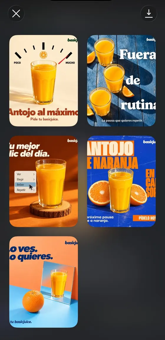 Mensaje de un cliente con los anuncios que creó con el método (2 de 10)